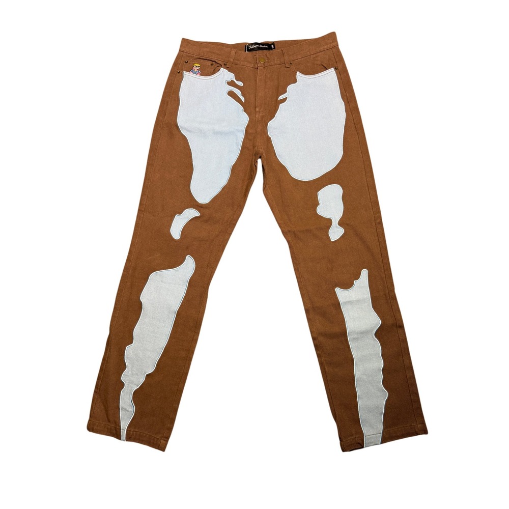 KidSuper Studios Brown Body Denim Pant Women Large
